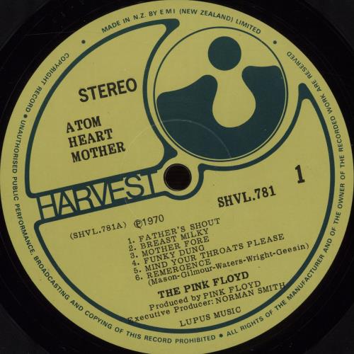 Pink Floyd Atom Heart Mother - EMI vinyl LP album (LP record) New Zealand PINLPAT671227