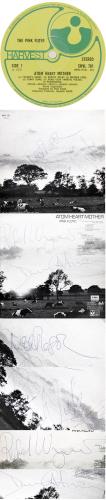 Pink Floyd Atom Heart Mother - Fully Autographed vinyl LP album (LP record) UK PINLPAT549796