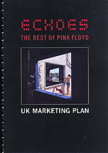 Pink Floyd Echoes - The Best Of Pink Floyd - Marketing Plan memorabilia UK PINMMEC272781