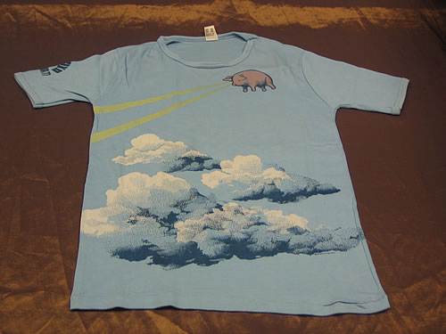 Pink Floyd European Tour 77 - Light Blue - Large t-shirt UK PINTSEU345812