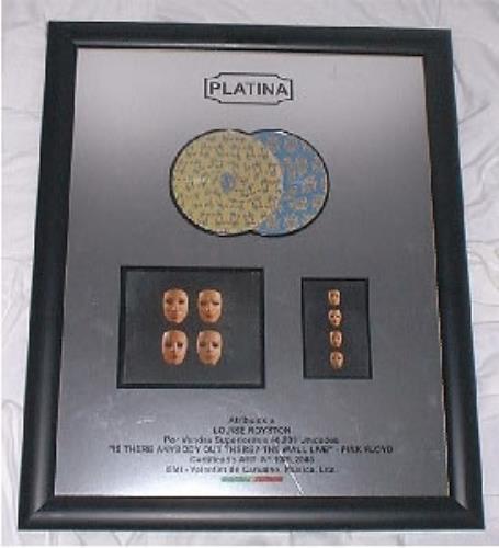Pink Floyd Is There Anybody Out There? award disc Italian PINAWIS186075