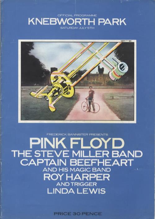 Pink Floyd Knebworth '75 tour programme UK PINTRKN344617