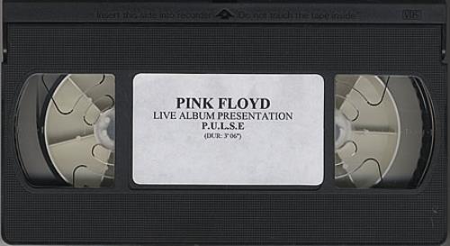 Pink Floyd Live Album Presentation P.U.L.S.E video (VHS or PAL or NTSC) UK PINVILI70758