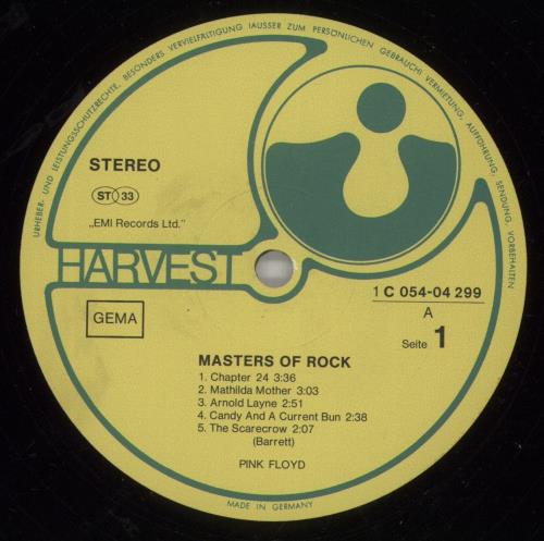 Pink Floyd Masters Of Rock - 1st - EX vinyl LP album (LP record) German PINLPMA798634