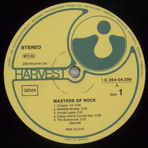 Pink Floyd Masters Of Rock - 1st - Matte Sleeve vinyl LP album (LP record) German PINLPMA879209