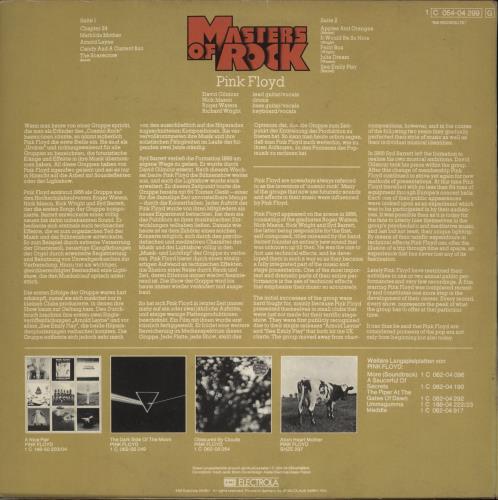 Pink Floyd Masters Of Rock - 1st - Matte Sleeve vinyl LP album (LP record) German PINLPMA879209