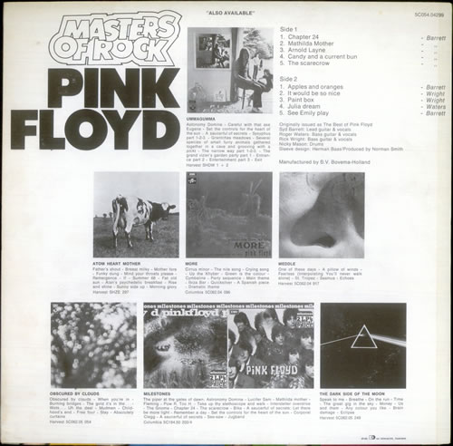 Pink Floyd Masters Of Rock vinyl LP album (LP record) Dutch PINLPMA263398