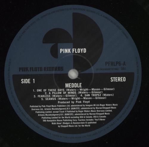 Pink Floyd Meddle: Remastered - 180 Gram Vinyl vinyl LP album (LP record) UK PINLPME714940
