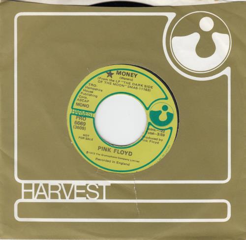 Pink Floyd Money 7" vinyl single (7 inch record / 45) US PIN07MO432721