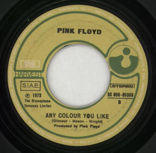 Pink Floyd Money 7" vinyl single (7 inch record / 45) Italian PIN07MO865054