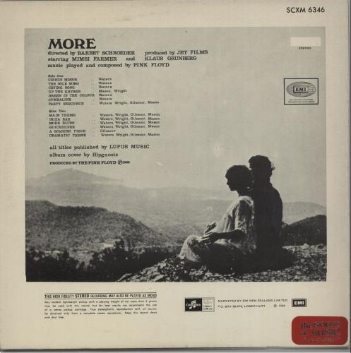 Pink Floyd More - 3rd vinyl LP album (LP record) New Zealand PINLPMO656844