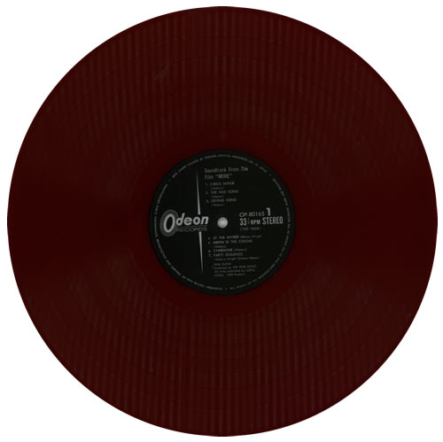 Pink Floyd More - Red Vinyl vinyl LP album (LP record) Japanese PINLPMO133444