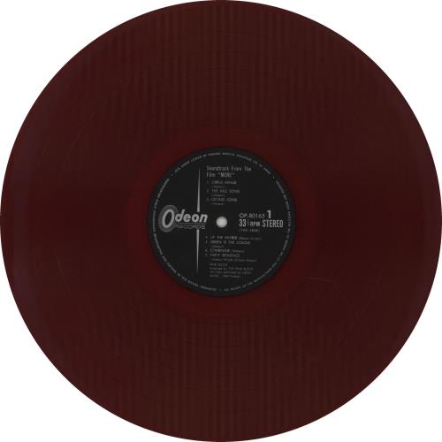 Pink Floyd More - Red Vinyl vinyl LP album (LP record) Japanese PINLPMO670733