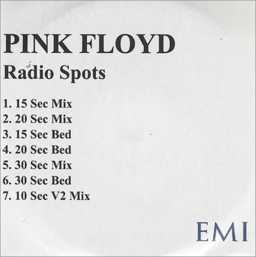 Pink Floyd Radio Spots CD-R acetate UK PINCRRA369463