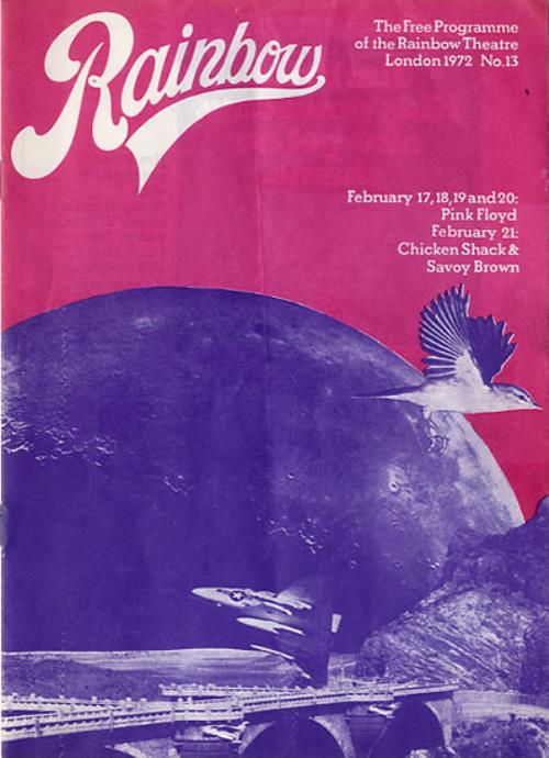 Pink Floyd Rainbow No.13 memorabilia UK PINMMRA613040