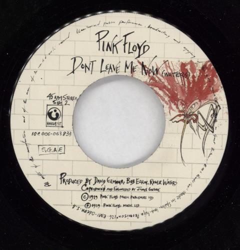 Pink Floyd Run Like Hell 7" vinyl single (7 inch record / 45) Spanish PIN07RU768043