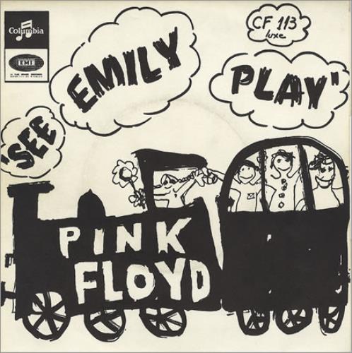 Pink Floyd See Emily Play + p/s 7" vinyl single (7 inch record / 45) French PIN07SE79535