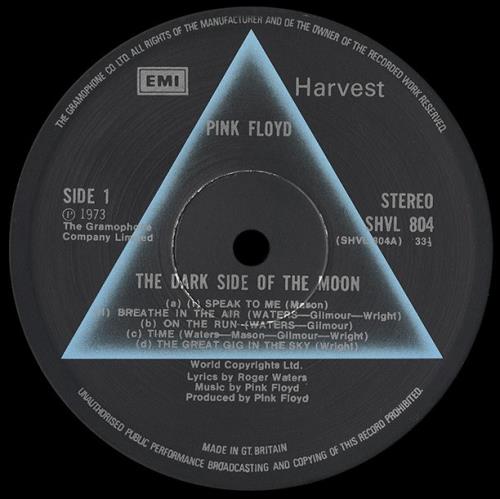 Pink Floyd The Dark Side Of The Moon - 2nd - EX Complete vinyl LP album (LP record) UK PINLPTH63814