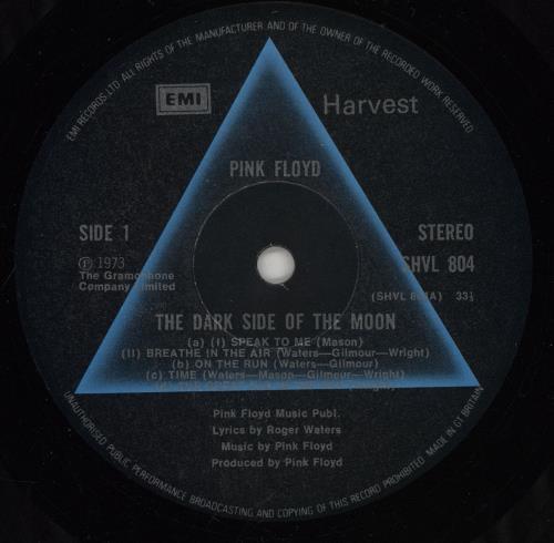 Pink Floyd The Dark Side Of The Moon - 5th - Complete - Stickered Shrink vinyl LP album (LP record) UK PINLPTH575360