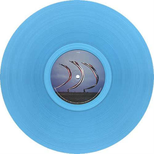 Pink Floyd The Division Bell - Blue vinyl LP album (LP record) US PINLPTH44735