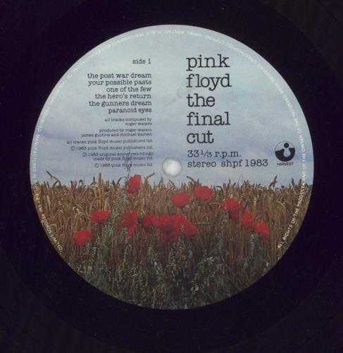 Pink Floyd The Final Cut - 1st - Sticker - EX vinyl LP album (LP record) UK PINLPTH598848