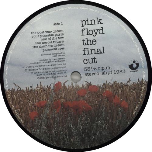 Pink Floyd The Final Cut - 1st - Stickered vinyl LP album (LP record) UK PINLPTH171438