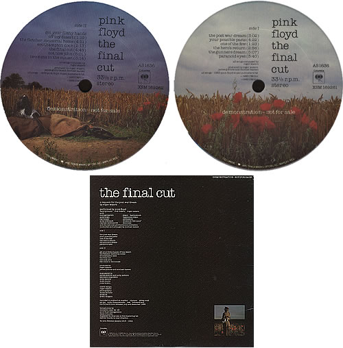Pink Floyd The Final Cut - Banded For Radio vinyl LP album (LP record) US PINLPTH27005