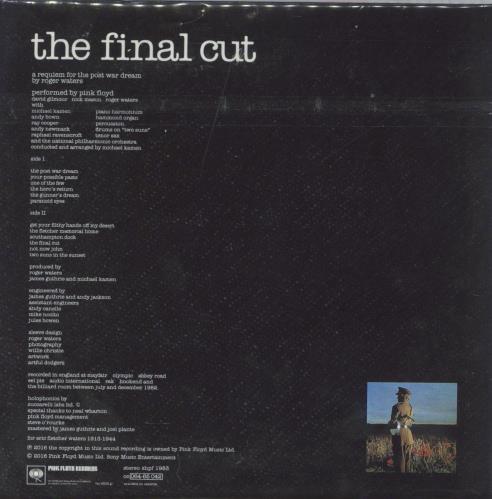 Pink Floyd The Final Cut CD album (CDLP) Japanese PINCDTH821618