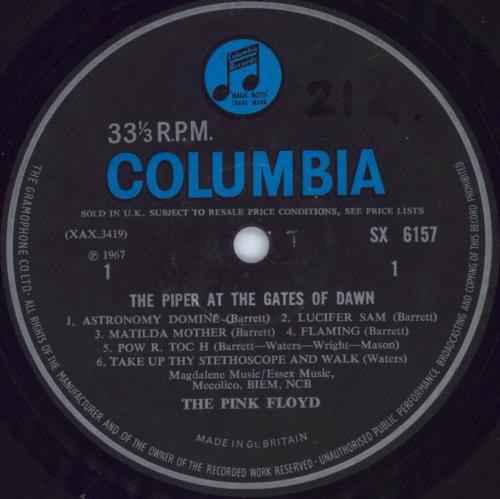 Pink Floyd The Piper At The Gates Of Dawn - 1st [b] - EX/VG vinyl LP album (LP record) UK PINLPTH613140