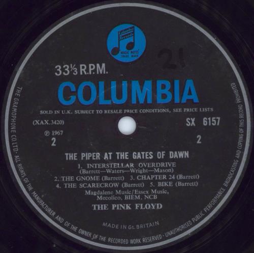 Pink Floyd The Piper At The Gates Of Dawn - 1st [b] - EX/VG vinyl LP album (LP record) UK PINLPTH613140