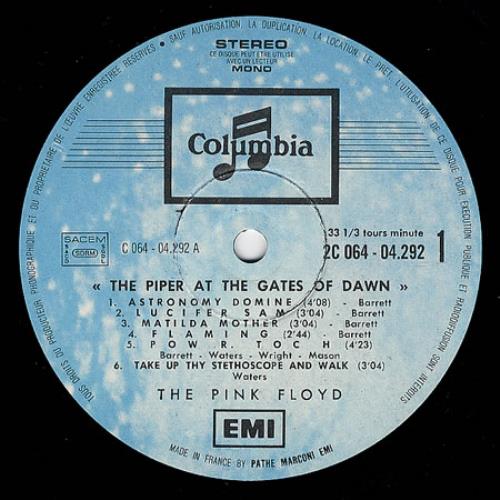 Pink Floyd The Piper At The Gates Of Dawn vinyl LP album (LP record) French PINLPTH357562