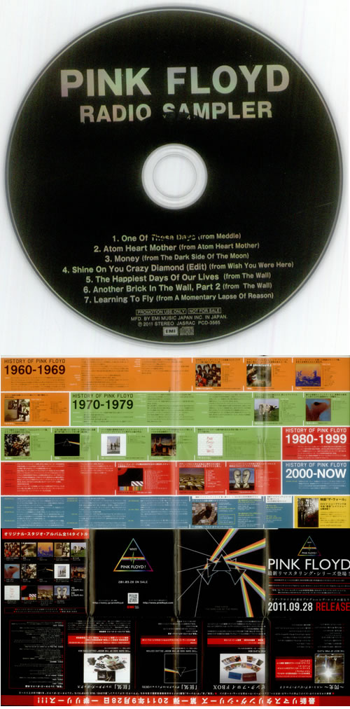 Pink Floyd Why Pink Floyd? - Radio Sampler + Sales Flyer CD single (CD5 / 5") Japanese PINC5WH549016