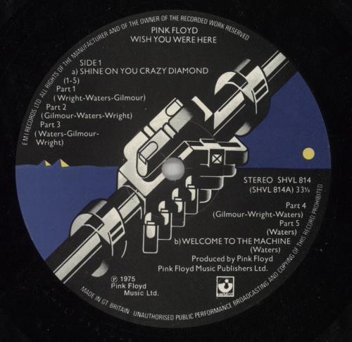 Pink Floyd Wish You Were Here - 2nd (B) - Complete vinyl LP album (LP record) UK PINLPWI690455