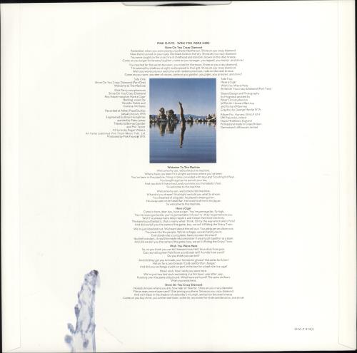 Pink Floyd Wish You Were Here - 2nd (B) - Complete vinyl LP album (LP record) UK PINLPWI690455