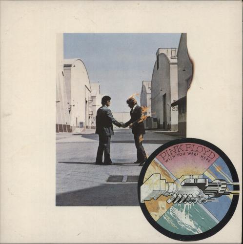 Pink Floyd Wish You Were Here - 2nd + Postcard & Sticker - EX vinyl LP album (LP record) UK PINLPWI866021