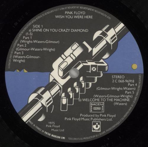 Pink Floyd Wish You Were Here - 2nd - Shrink vinyl LP album (LP record) French PINLPWI875041