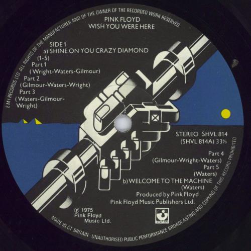 Pink Floyd Wish You Were Here - 2nd vinyl LP album (LP record) UK PINLPWI752244