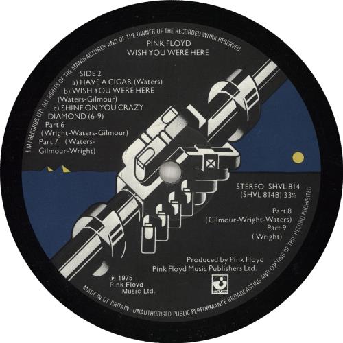 Pink Floyd Wish You Were Here - Transitional - Complete vinyl LP album (LP record) UK PINLPWI728556