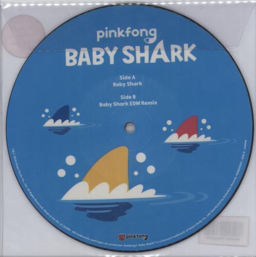 Pinkfong Baby Shark 7" vinyl picture disc (7 inch picture disc single) US 9897PBA876632