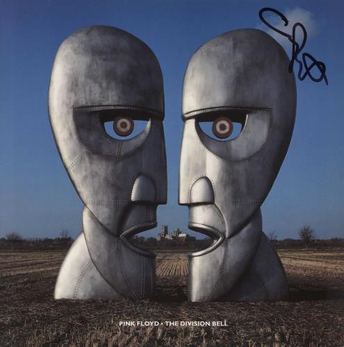 Pink Floyd The Division Bell - Autographed vinyl LP album (LP record) UK PINLPTH721111