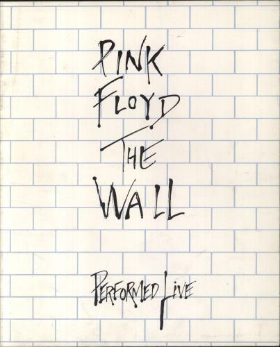 Pink Floyd The Wall Performed Live - Wall Cover - EX tour programme UK PINTRTH65217