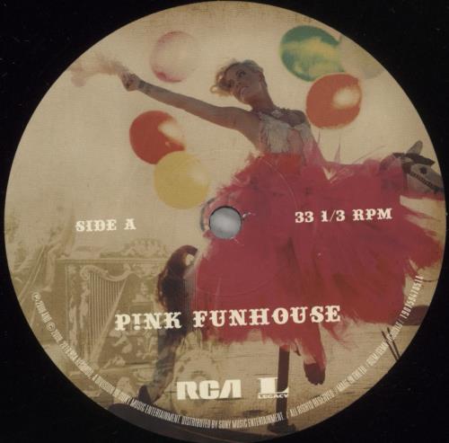 Pink Funhouse 2-LP vinyl record set (Double LP Album) UK P-K2LFU881317