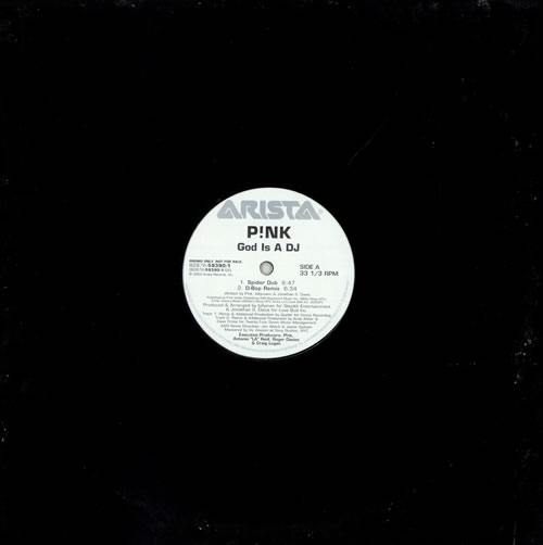 Pink God Is A DJ 12" vinyl single (12 inch record / Maxi-single) US P-K12GO278668