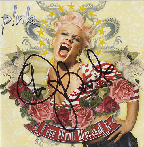 Pink I'm Not Dead - Autographed CD album (CDLP) UK P-KCDIM456493