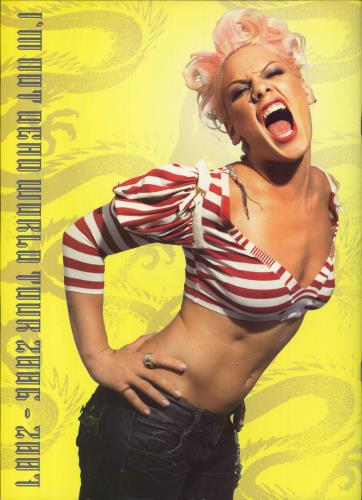 Pink I'm Not Dead tour programme UK P-KTRIM819441