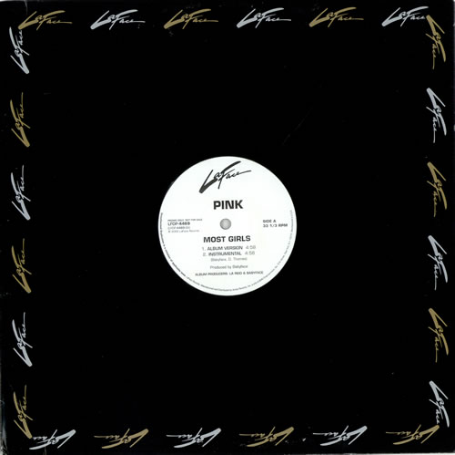Pink Most Girls 12" vinyl single (12 inch record / Maxi-single) US P-K12MO162632