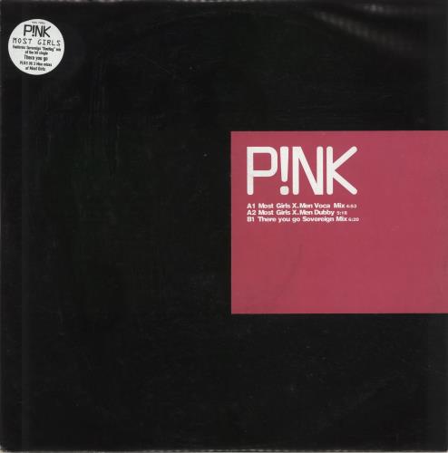 Pink Most Girls 12" vinyl single (12 inch record / Maxi-single) UK P-K12MO165778