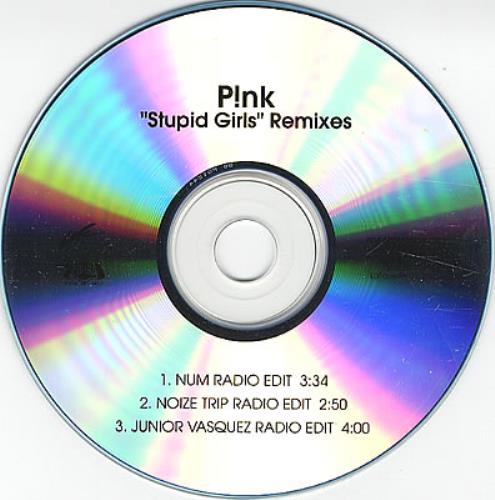 Pink Stupid Girls - Remixes CD-R acetate US P-KCRST371380