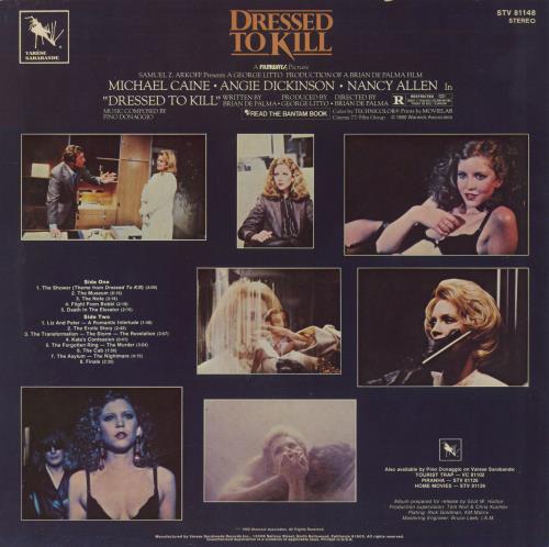 Pino Donaggio Dressed To Kill [Original Motion Picture Soundtrack] vinyl LP album (LP record) US P6NLPDR830176