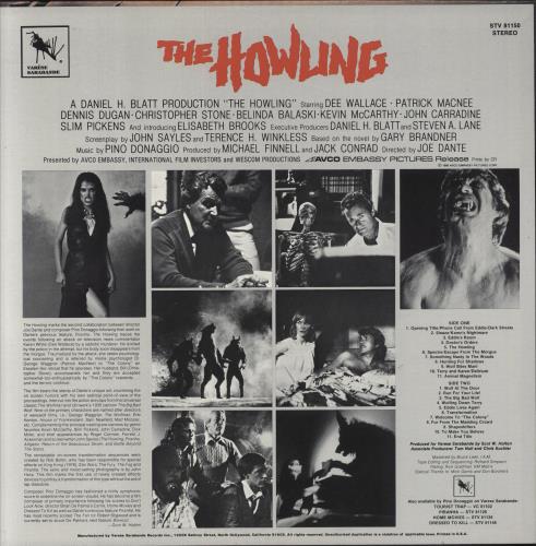 Pino Donaggio The Howling vinyl LP album (LP record) US P6NLPTH835658